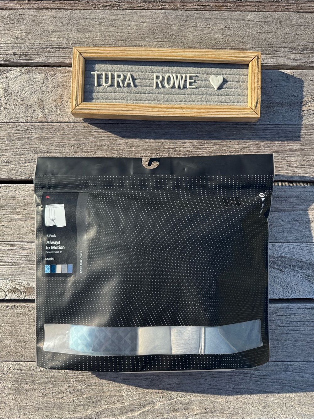 Lululemon Always In Motion Boxer Brief 5" 5-Pack Size XL NWT 🩵🖤🤍